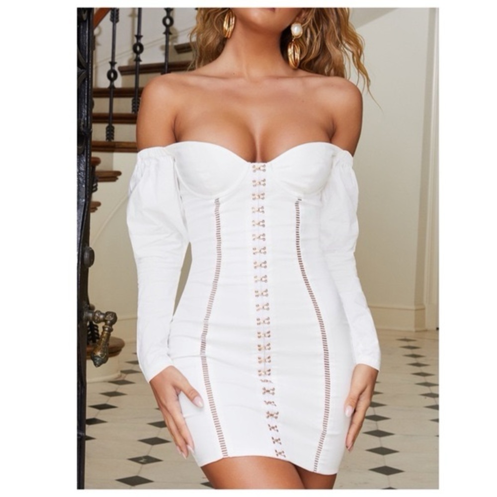 NWT Oh Polly Off Sholder White Dress